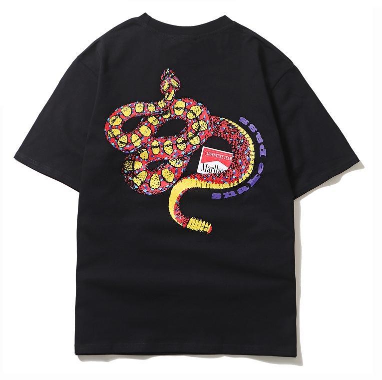 Marlboro 蛇グラフィック Tシャツ 黒 - メルカリ