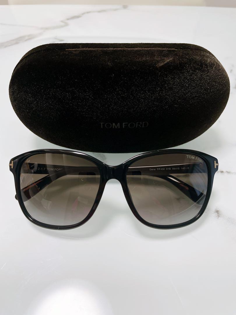 TOM FORD Dana TF432 01B ブラックサングラス　ケース付き