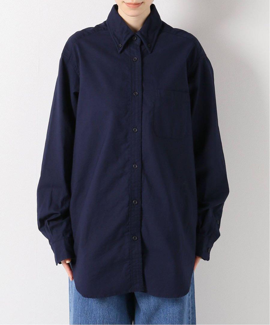MUSE de DEUXIEME CLASSE OXFORD BD シャツ 紺