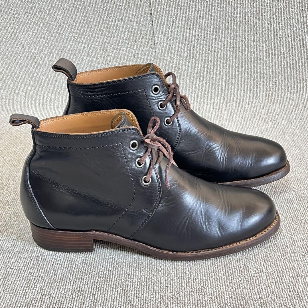 ショセ chausser チャッカブーツ 712 ブラックレザー 26.0