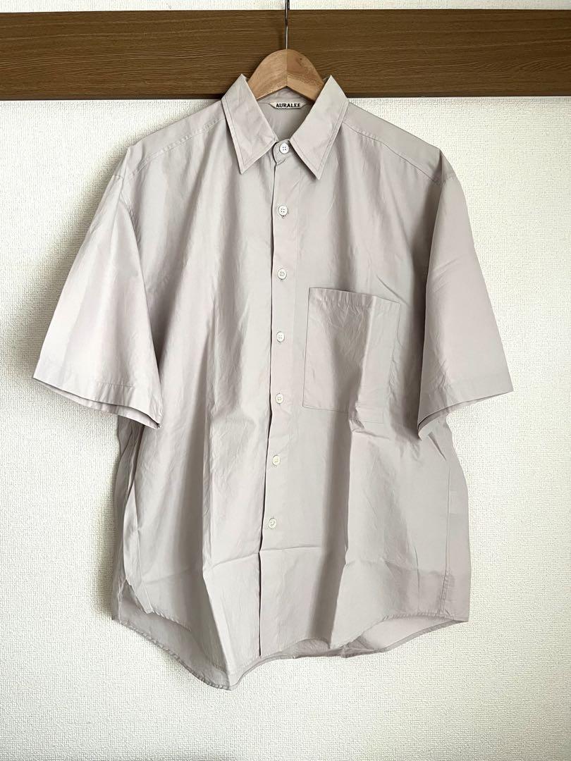 AURALEE WASHED FINX TWILL BIG SHIRTS