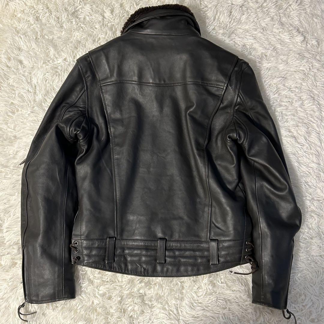 Liugoo Leather レザージャケット 2way G-1 A-2 L