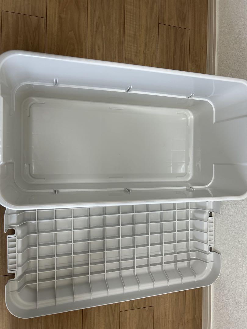 MUJI ポリプロピレン 頑丈収納ボックス　特大　２個　お買得