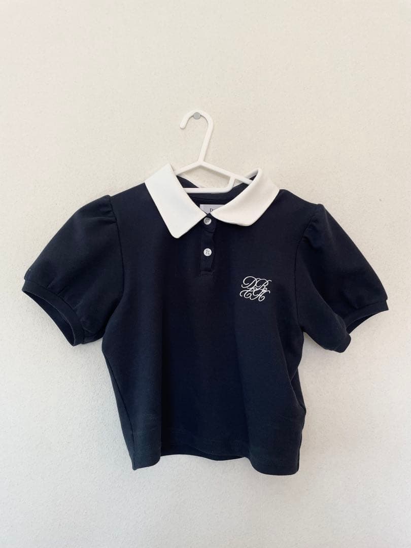 【即日発送】DRCHバイカラーポロシャツ　BLK　ダーリッチ