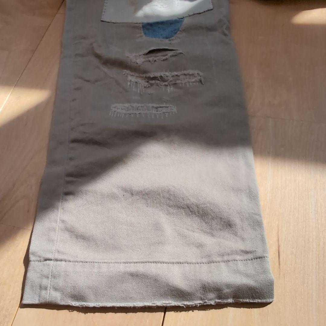 polo ralphlauren ベージュ ダメージチノパン