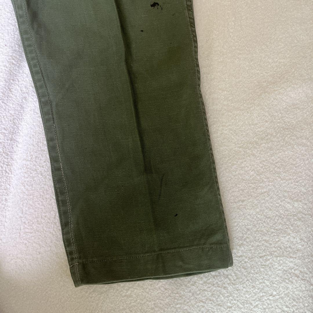 60S US ARMY OG107 初期モデル コットンサテン ベイカーパンツ