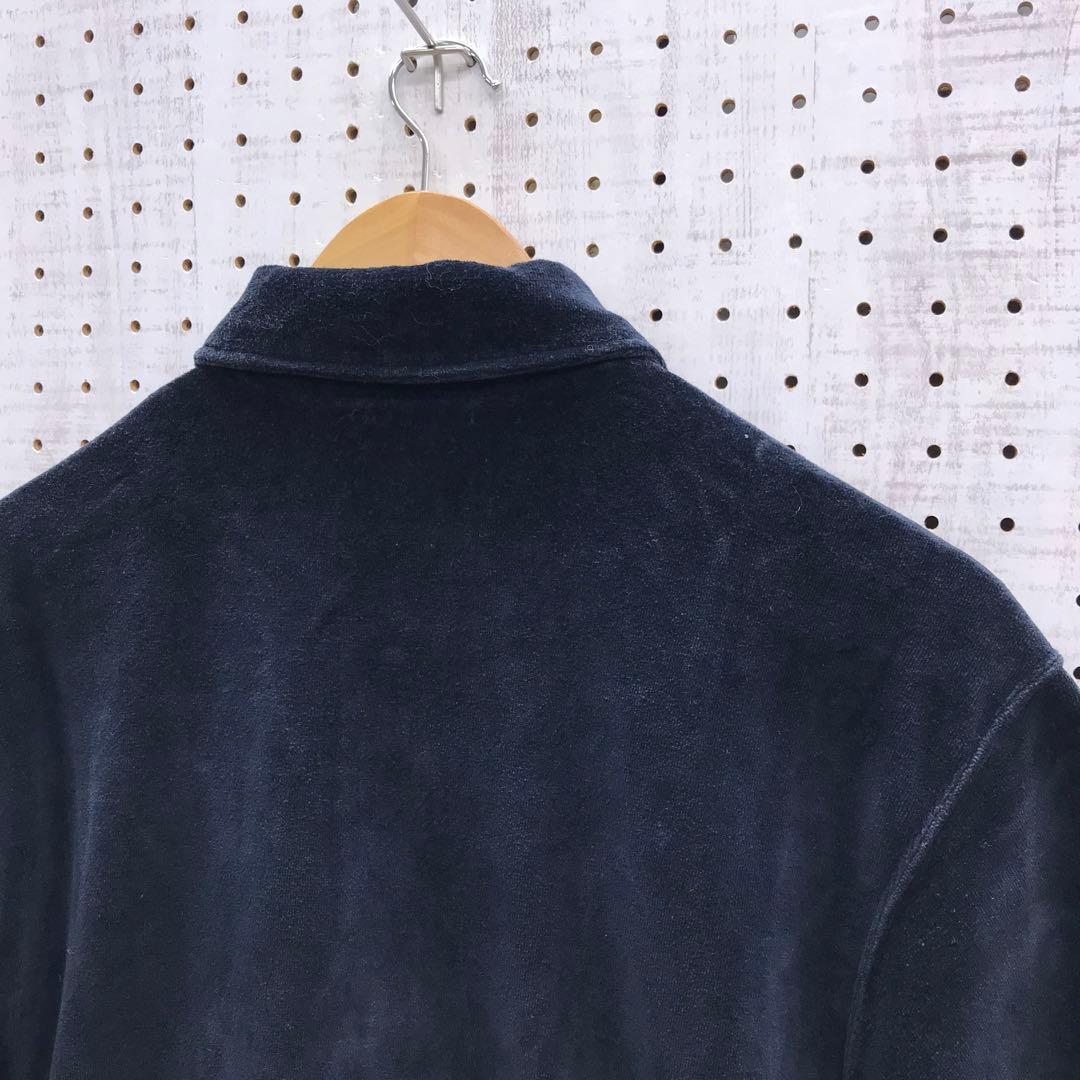 COMME des GARCONS HOMME ベロア素材 ジップアップ シャツ