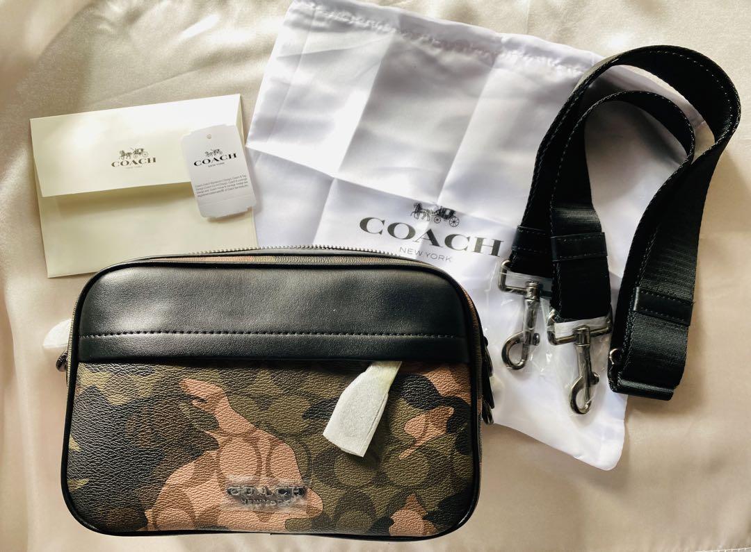★未使用★ COACH メンズ F67326 ショルダーバッグ ポシェット 迷彩
