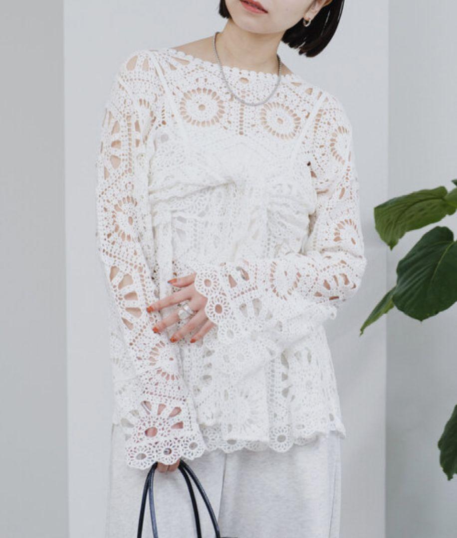 mystic クロシェトップス＆ビスチェSET セール】クロシェトップス＆ ビスチェSET（シャツ/ブラウス