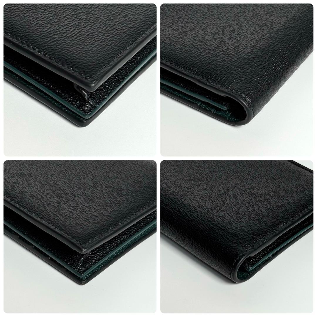 現行品 ICチップ BVLGARI ブルガリ ブルガリマン 折り財布 バイカラー