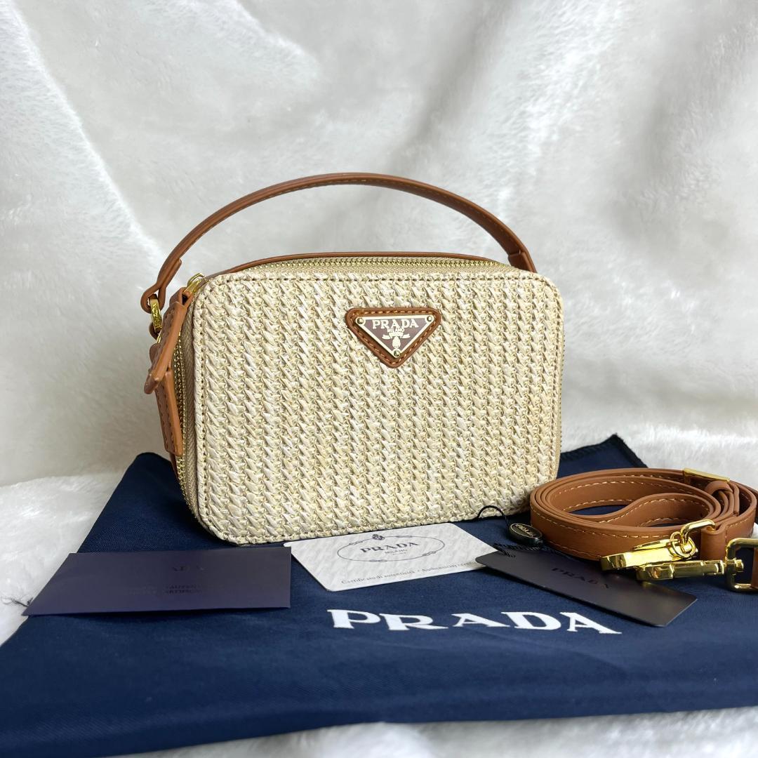 PRADA ショルダーバッグ ベージュ|ブラウン