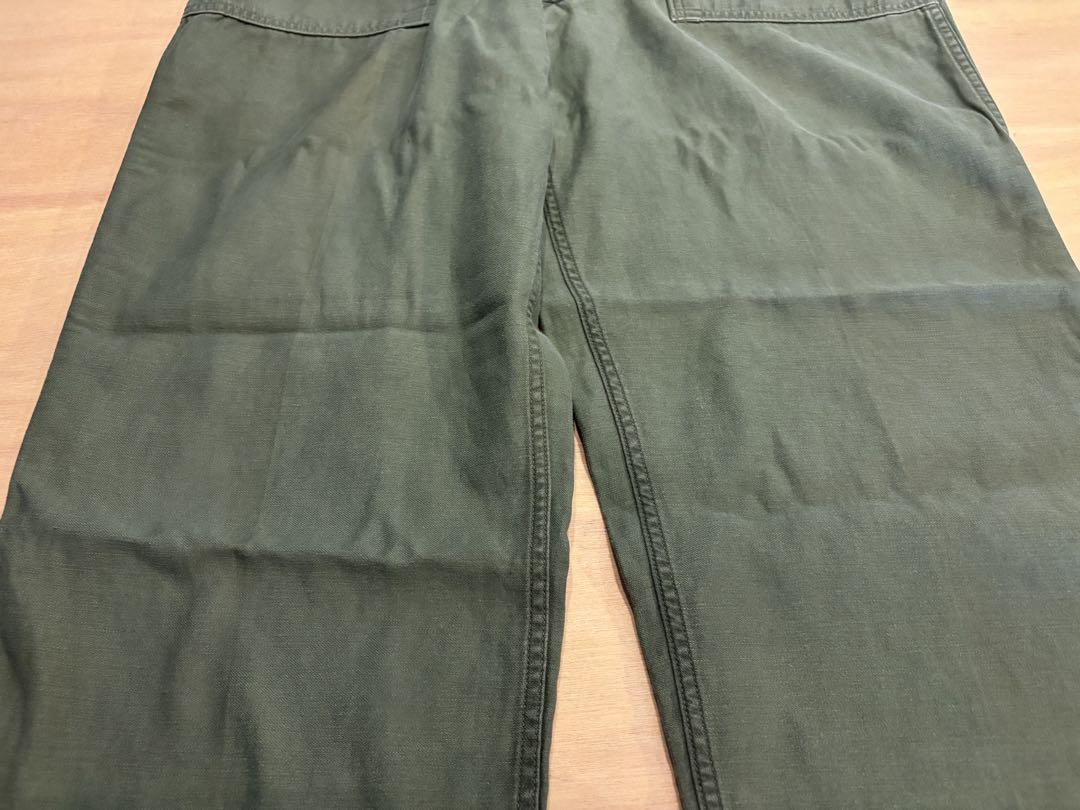 60s 米軍実物 ベイカーパンツ OG-107 W38 L33 ② 菊穴タイプ