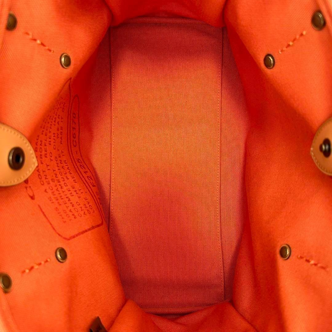 【極美品】コーチ 6170 トートバッグ30 ハンドバッグ キャンバス 花柄