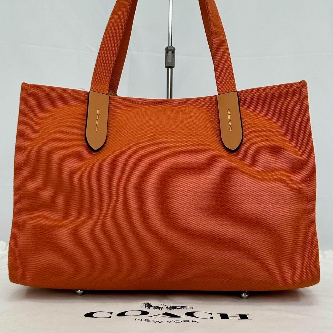 【極美品】コーチ 6170 トートバッグ30 ハンドバッグ キャンバス 花柄