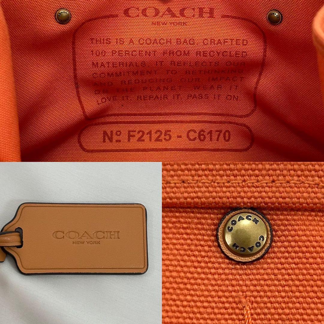 【極美品】コーチ 6170 トートバッグ30 ハンドバッグ キャンバス 花柄