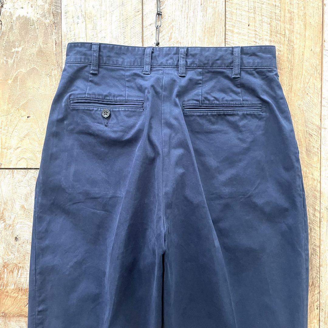 極美品】BEAMS PLUS 2タック ワイド テーパード トラウザーズ