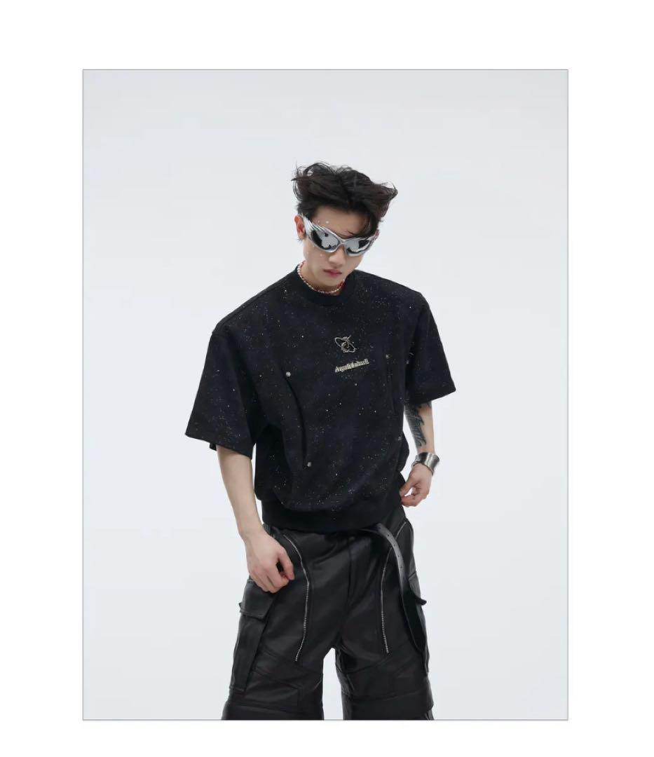 Argue CulturePOLOシャツメタルロゴオリジナルアメカジジッパー Argue CultureニットタンクトップTシャツメッシュ無地メタルロゴ