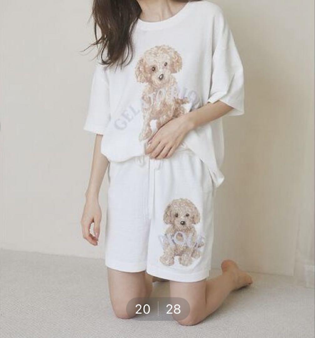 新品未使用☆GELATO PIQUE トイプードルジャガードショートパンツ