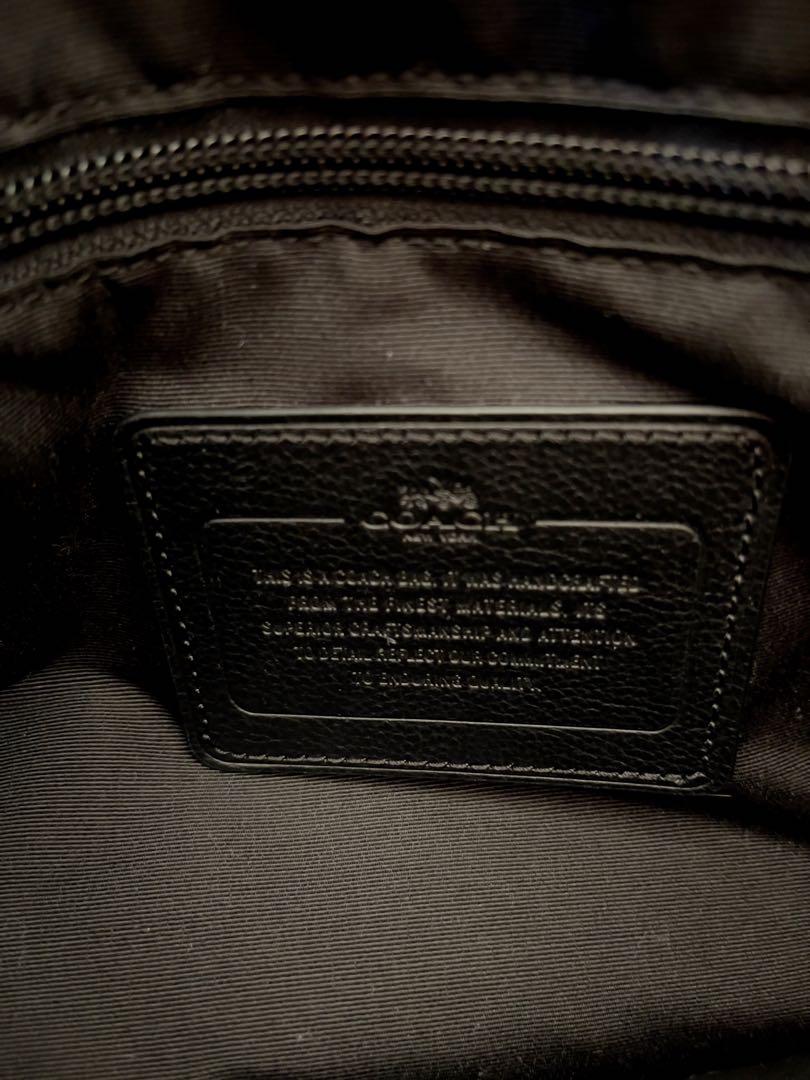 coach コーチ 2way メンズトートバッグ A4収納可 レザー 黒色