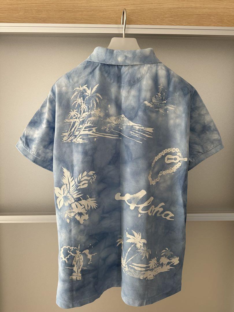 ラルフローレン ハワイアンプリントポロシャツＬ美品