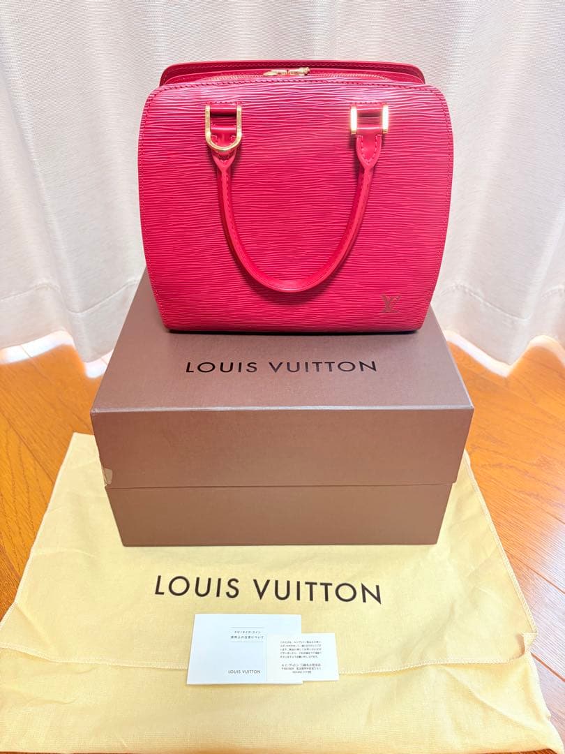 LOUIS VUITTON 赤 エピレザー ハンドバッグ
