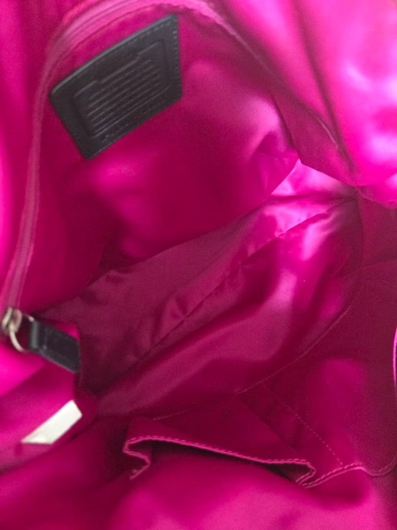 美品!!COACH チェック柄トートバッグ　コーチハンドバッグ　コーチバッグ