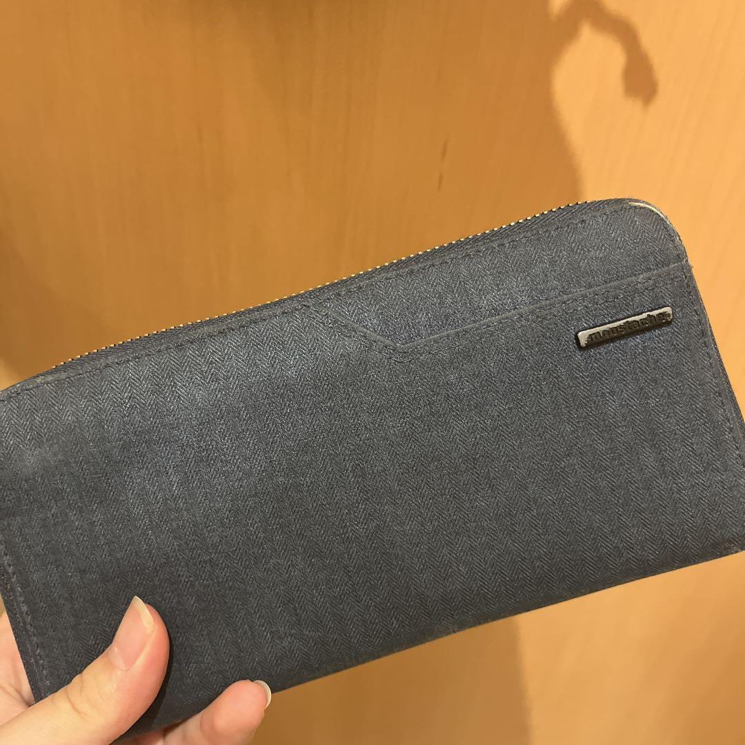 moustache 長財布 紺色 ブランド財布