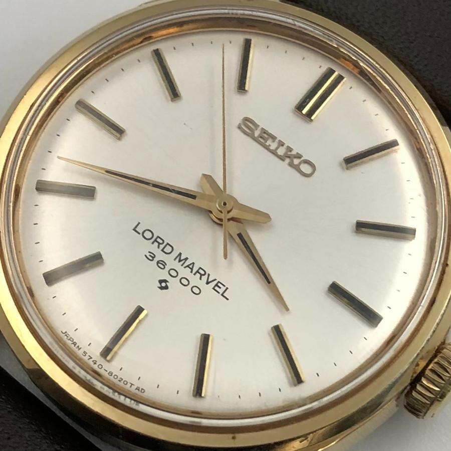 【美品・OH済】SEIKO ロードマーベル 36000 ビンテージ手巻き時計