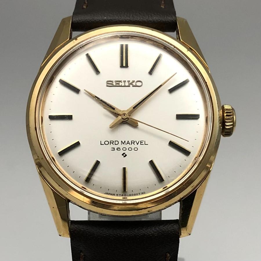 【美品・OH済】SEIKO ロードマーベル 36000 ビンテージ手巻き時計