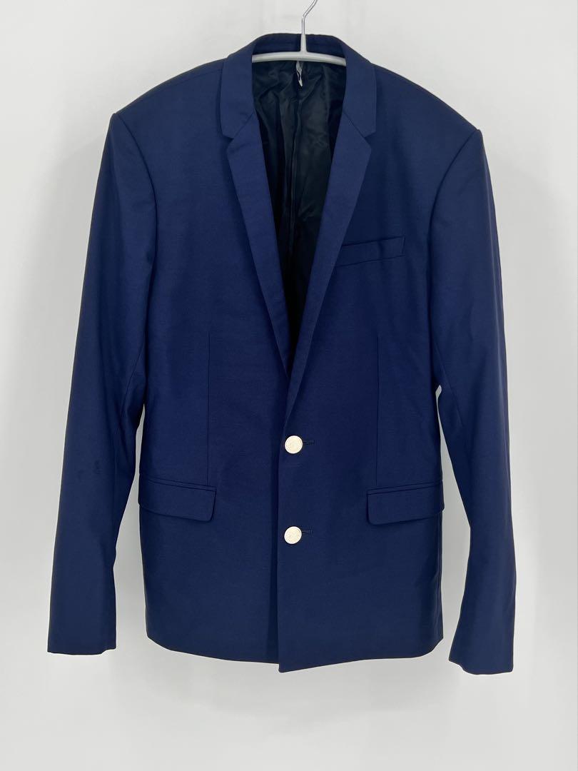 DIOR HOMMEネイビー シングルブレスト ブレザー