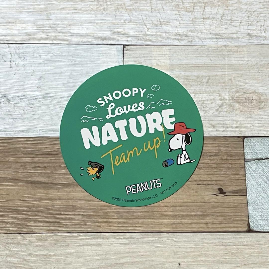 SNOOPY Loves NATURE(・¨ (●)オリジナル。ステッカー 1点 その他