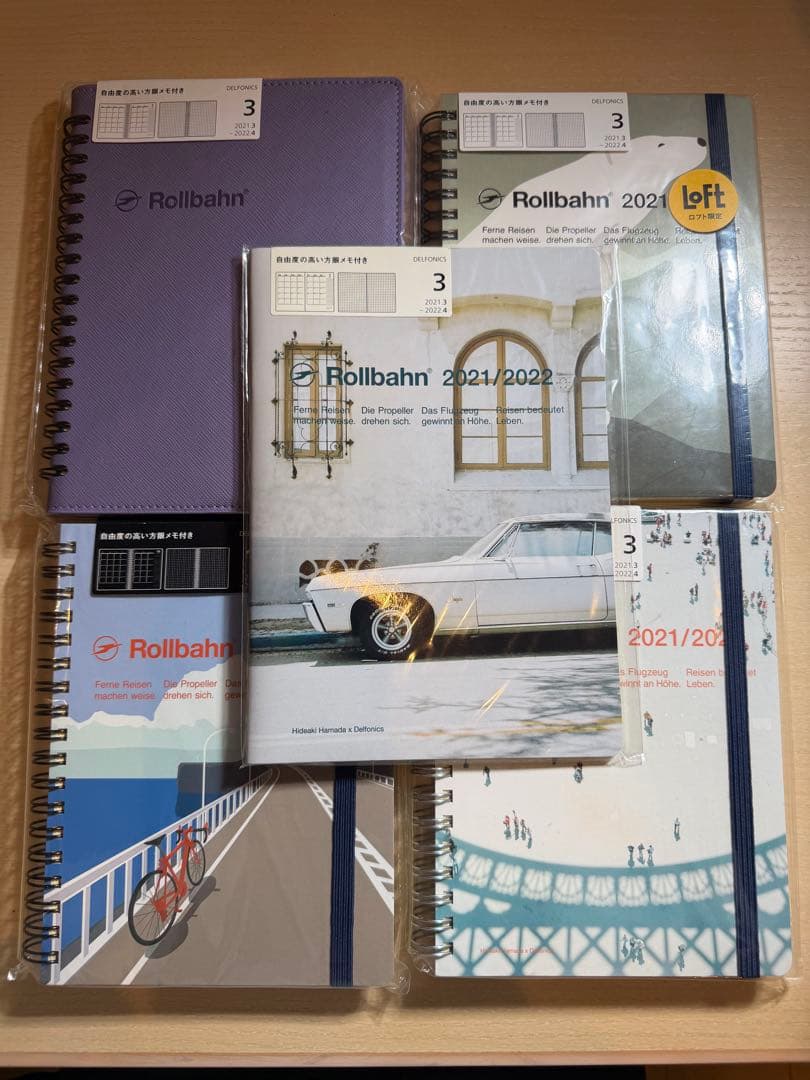 Rollbahn ダイアリーセット 2021 2025 2025新品、♥