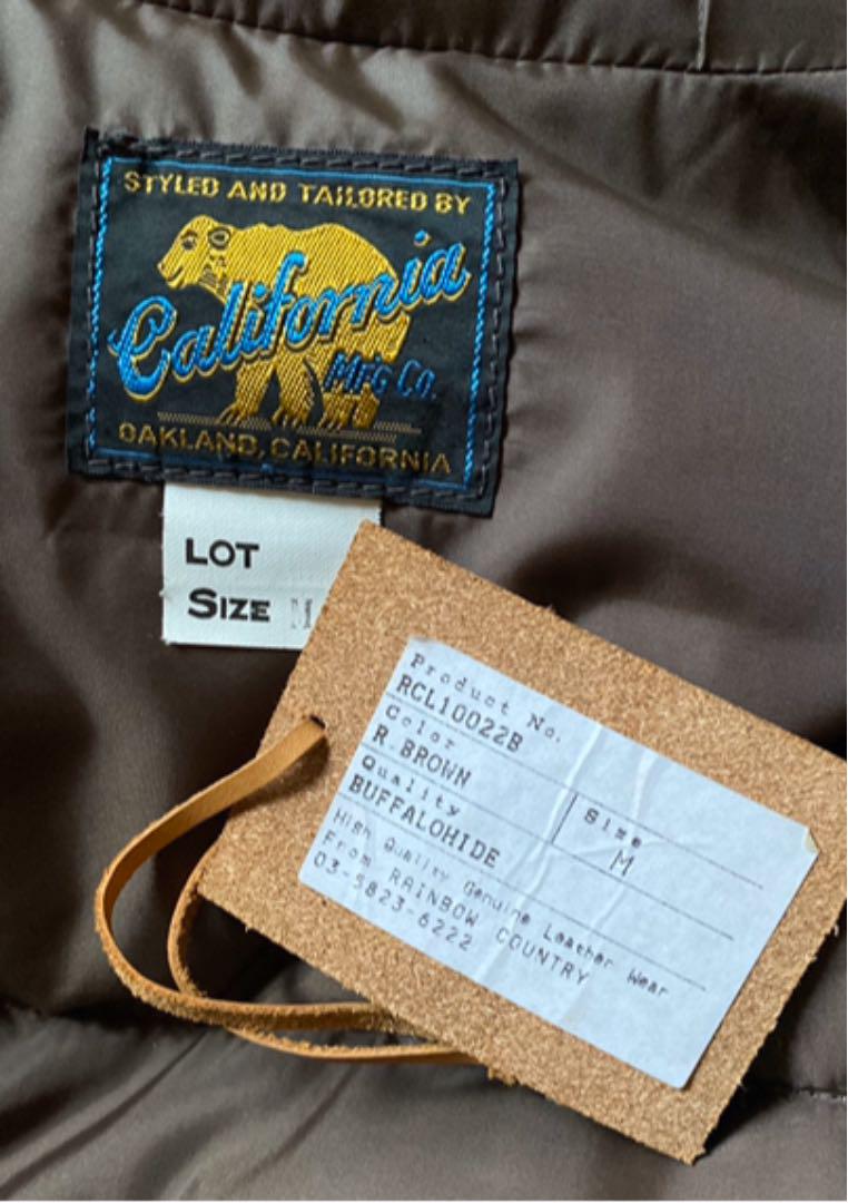 RAINBOW COUNTRY バッファロー レザーダウンベスト 希少品