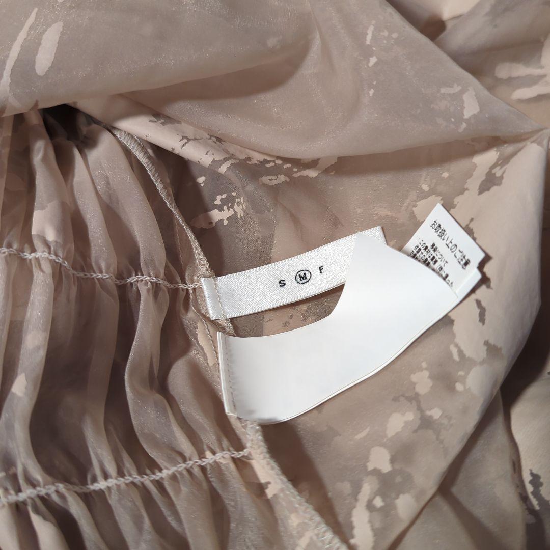 AMERI　RUBBER PAINT ART SHEER DRESS