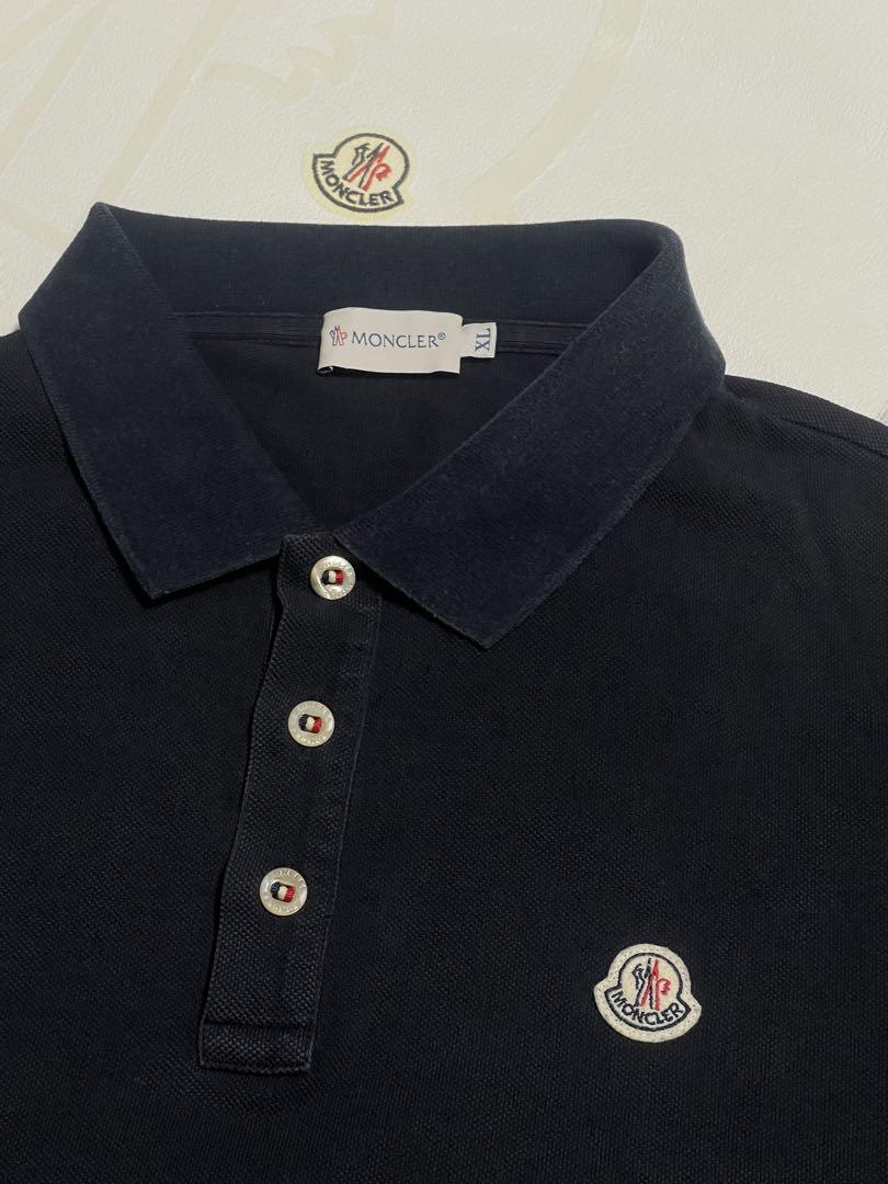 国内正規品 MONCLER モンクレール ポロシャツ ネイビー 希少サイズXL