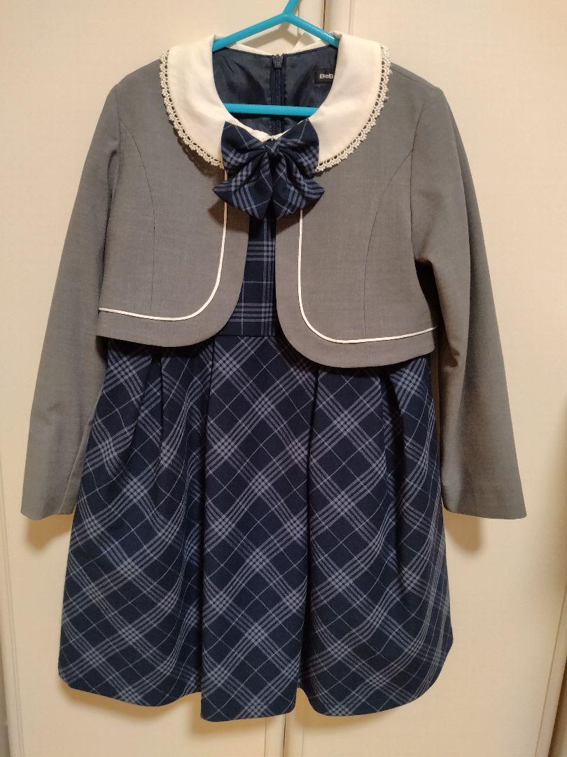 【美品】べべ　キッズフォーマル　ワンピース　セットアップ　120　卒園式　入学式