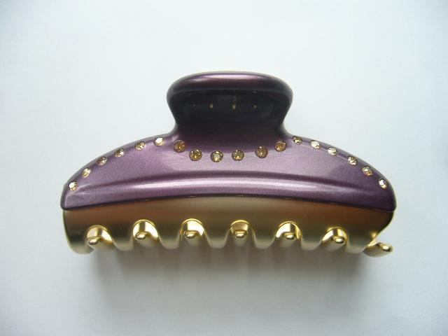 ☆新品☆希少カラー✨アレクサンドルドゥパリ●クリスタル付きヘア クリップ/M
