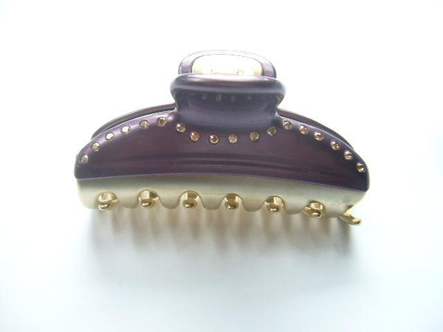 ☆新品☆希少カラー✨アレクサンドルドゥパリ●クリスタル付きヘア クリップ/M