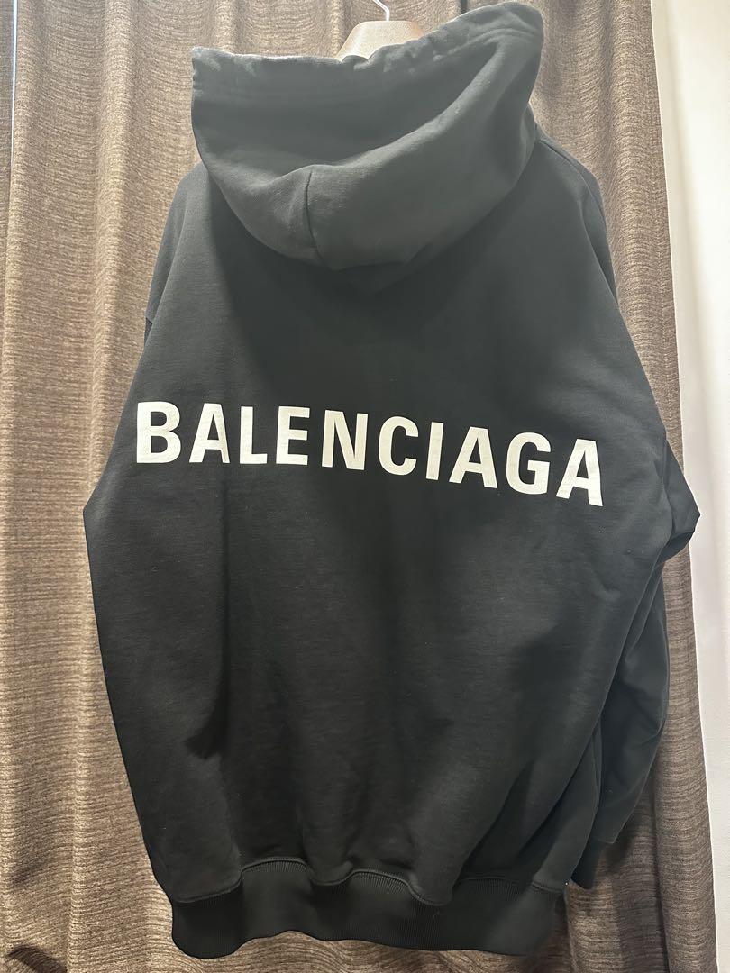 BALENCIAGA ブラック パーカー フード付き