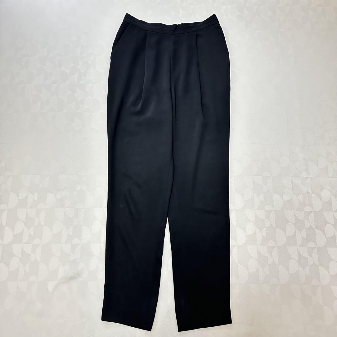 美品 ENFOLD　PEダブルクロス ゴムジョッパーズPT ブラック 40