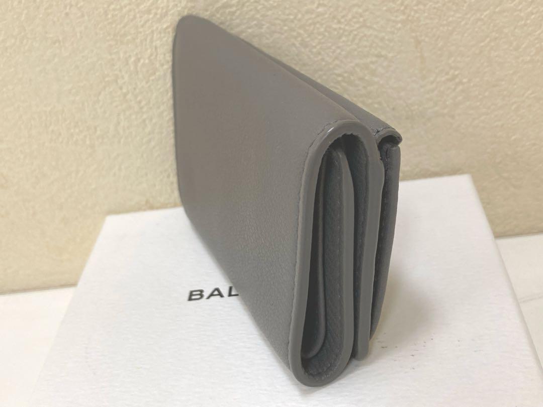【美品】バレンシアガ BALENCIAGA ペーパーミニウォレット グレー