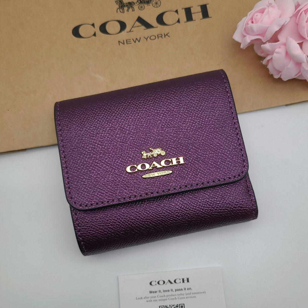 今月のご奉仕価格！新品 COACH コーチ 折り財布 正規品