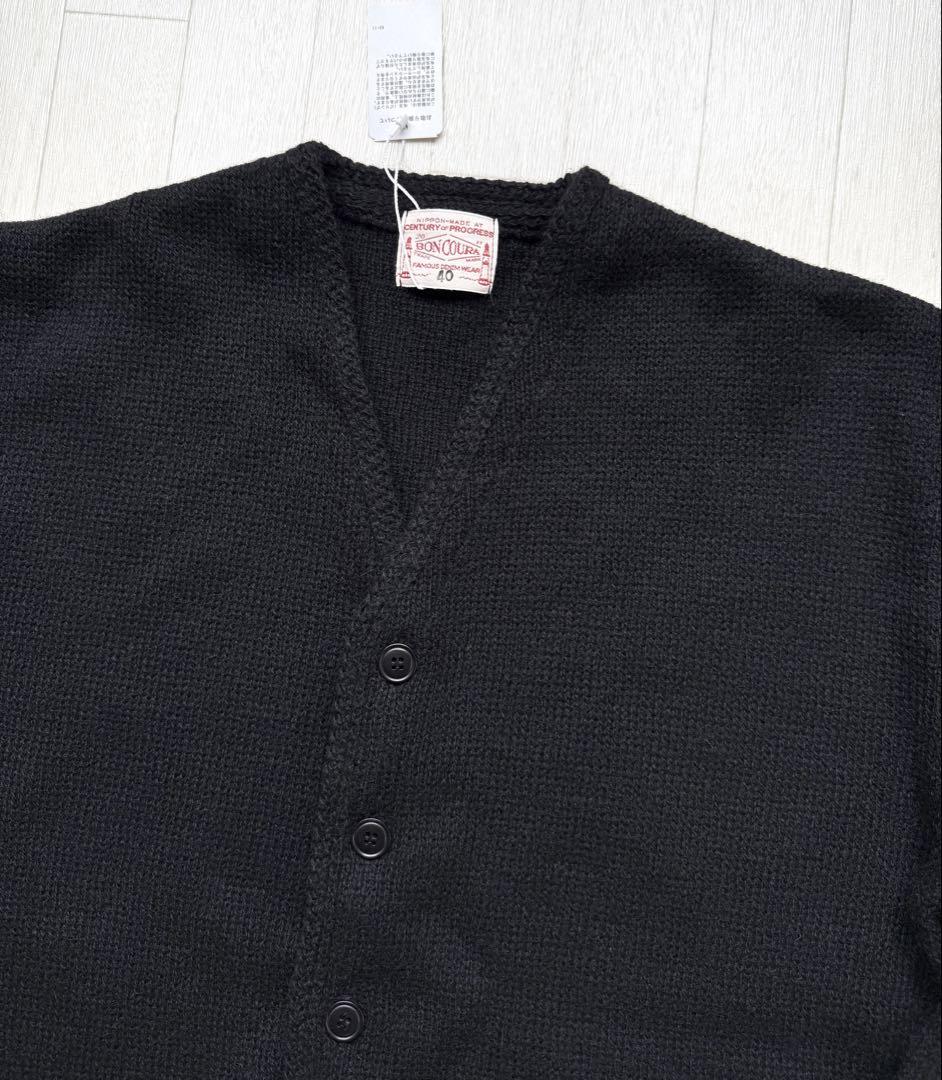 新品 BONCOURA アルパカ モヘア カーディガン ニット ボンクラ