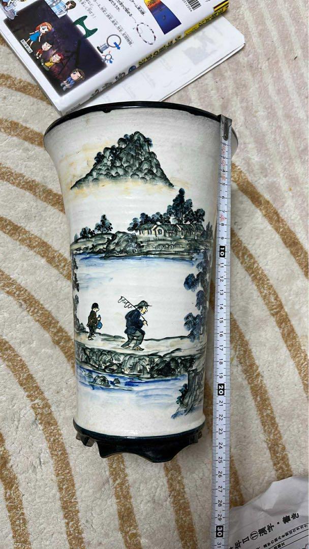 盆栽鉢　 植木鉢　陶翠鉢　絵鉢