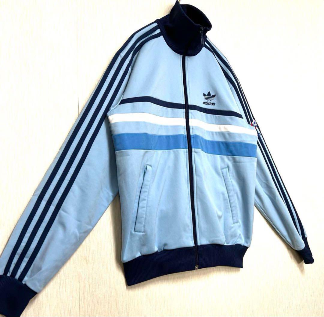 【人気モデル‼️】adidas スペイントラックジャケット ブルー M 古着
