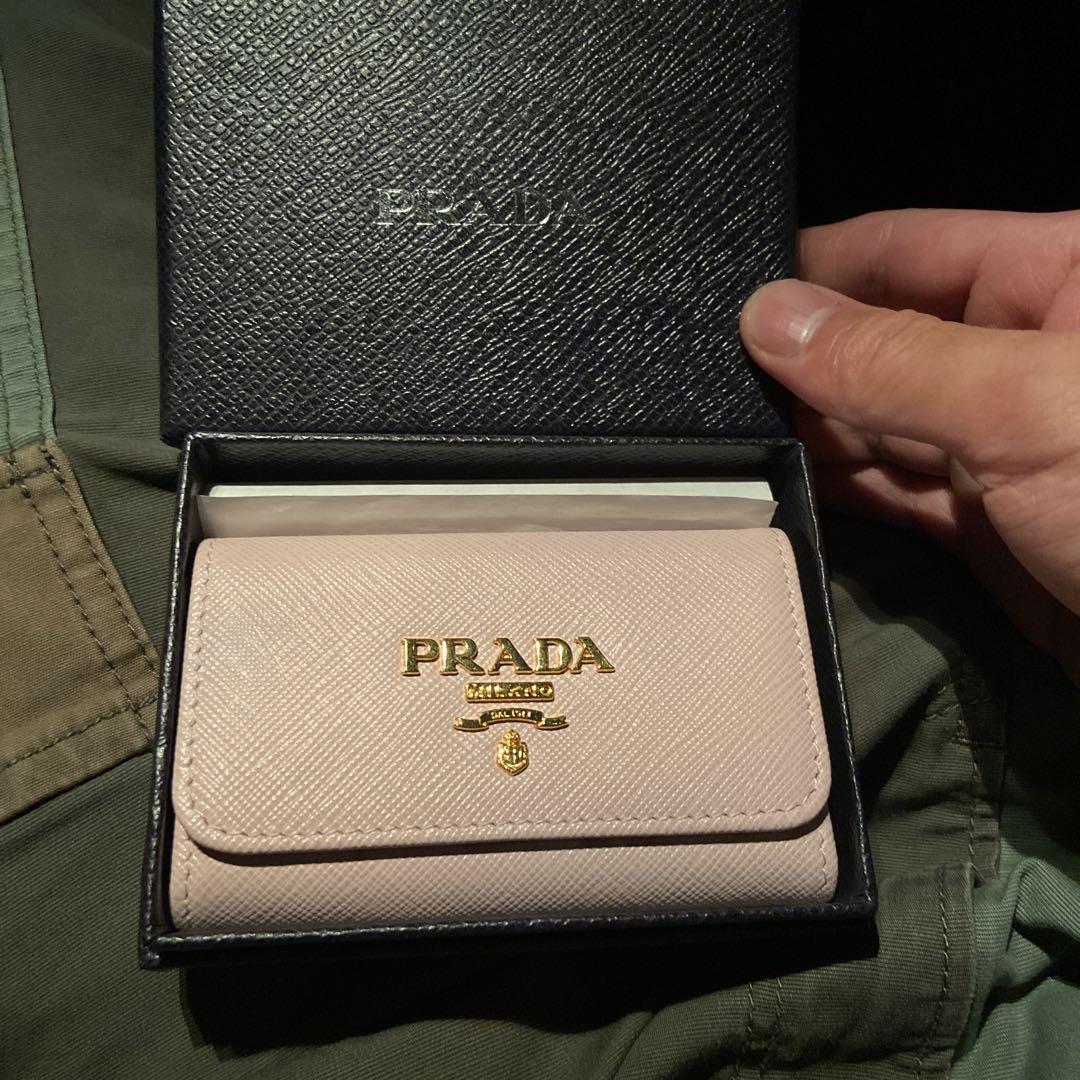【 新品未使用 】PRADA キーケース　ギャランティカードあり 新品未使用 】PRADA キーケース ギャランティカードあり