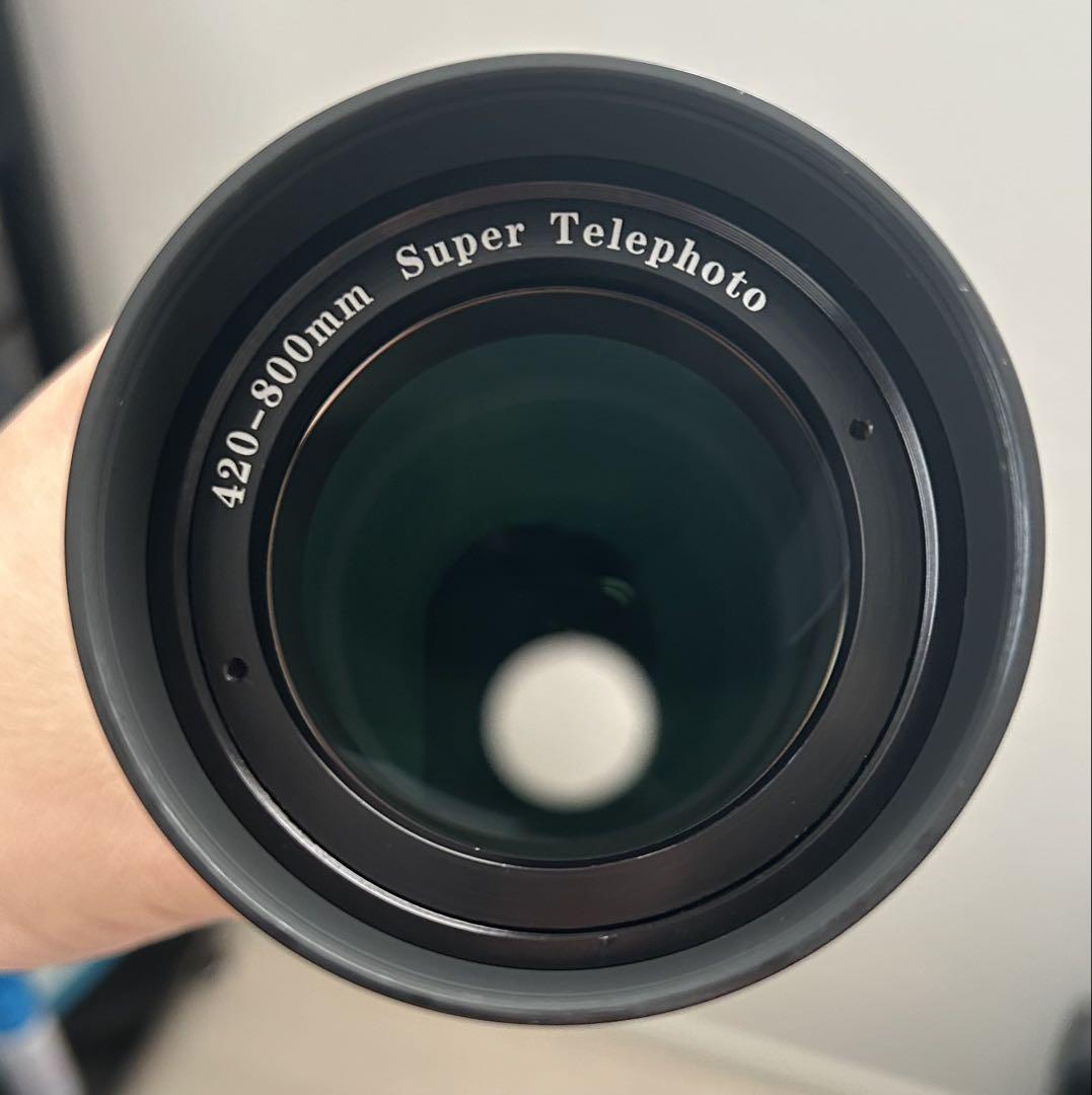 Canon一眼レフカメラ用420-800mmレンズ 2倍コンバータ付