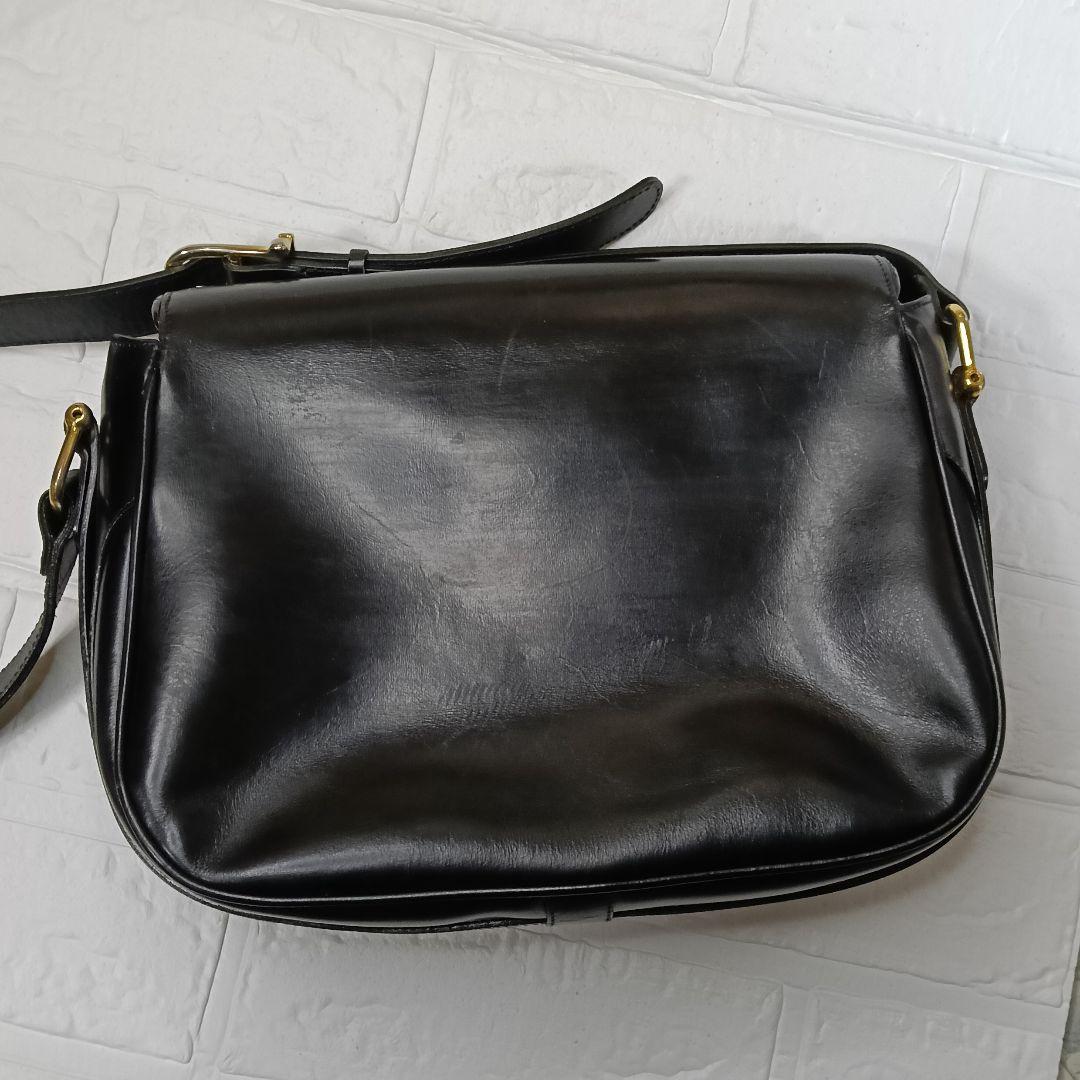 鑑定済 CELINEプラックレザーショルダーバ CELINE ブラックレザー ショルダーバッグ - メルカリ
