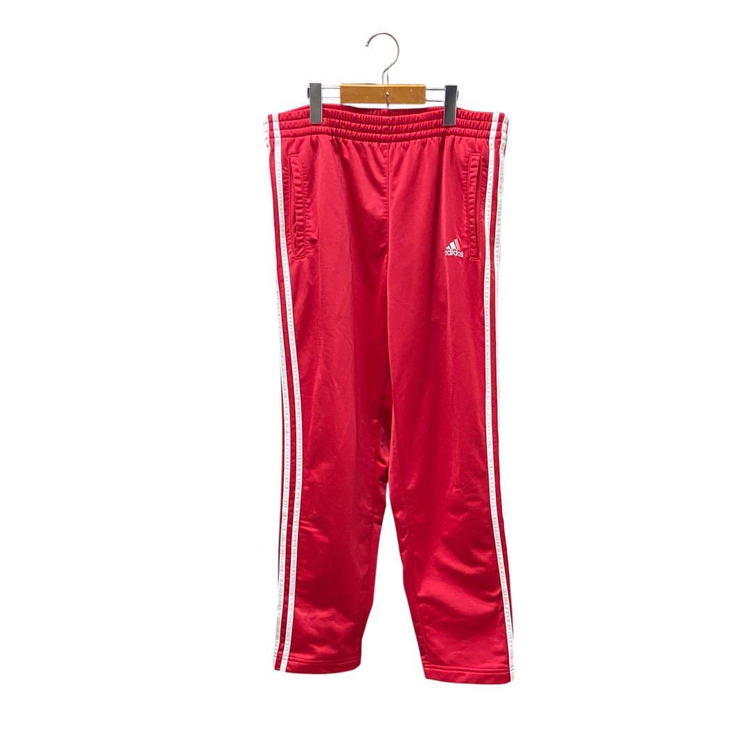 00s adidas サイドスナップ トラックパンツ レッド