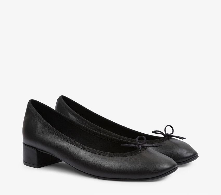 【BO】Reppetoバレエシューズ Camille カーフ 黒 36.5